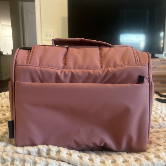 Calpak Luka Hanging Toiletry Bag in Peony Pink - Picture 2 of 5